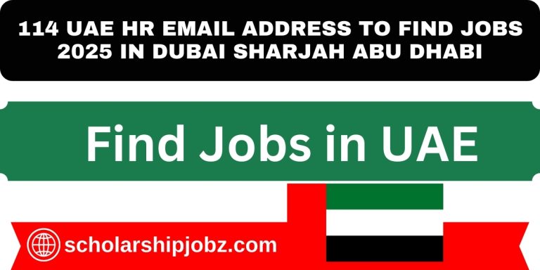 114 UAE HR Email Address to Find Jobs 2025 in Dubai