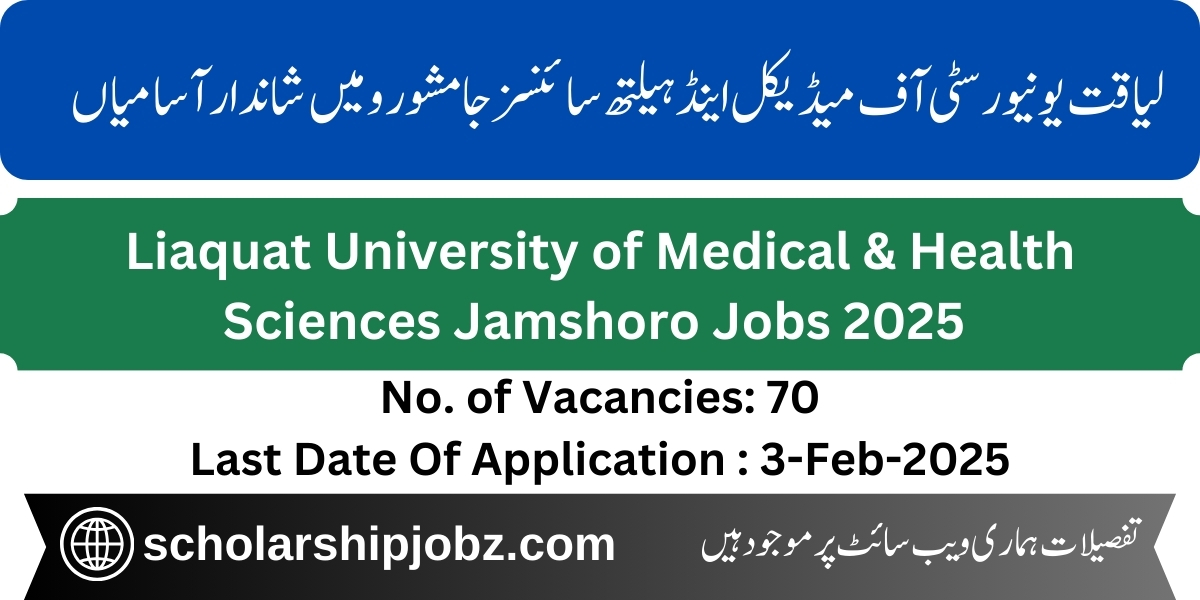 Liaquat University of Medical & Health Sciences Jamshoro Jobs 2025