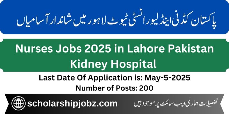 Pakistan Kidney and Liver Institute Lahore Jobs 2025