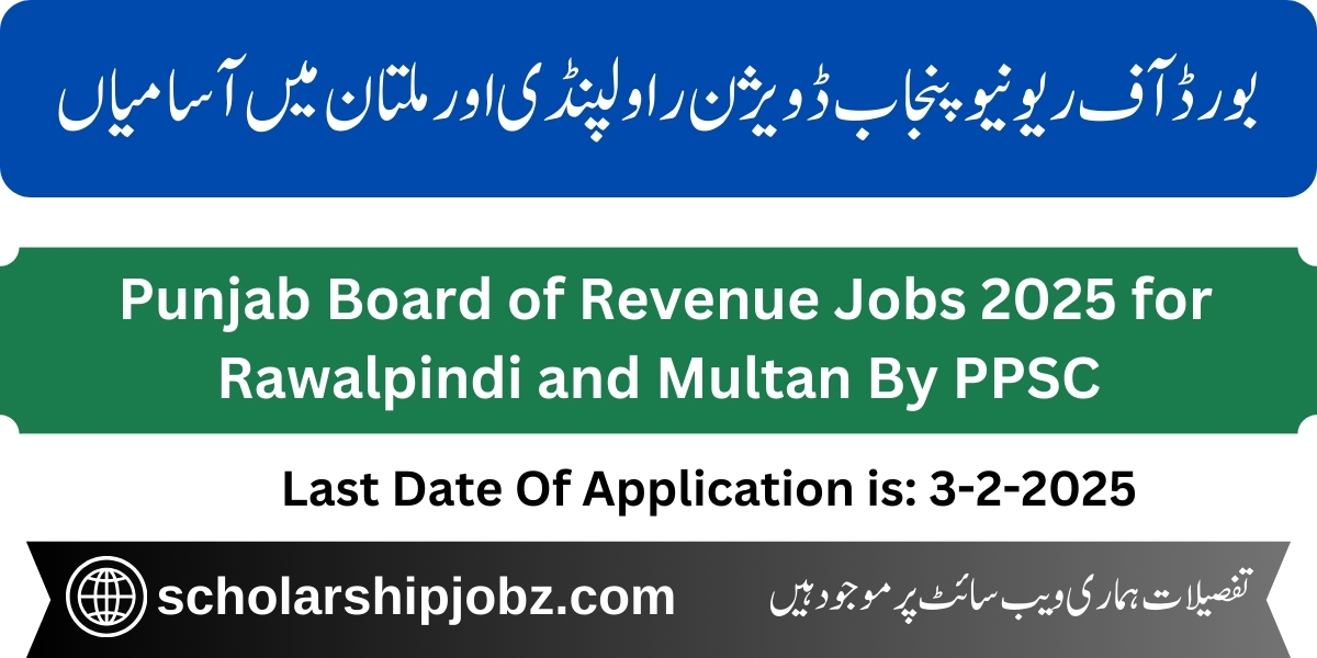 Punjab Board of Revenue Jobs 2025