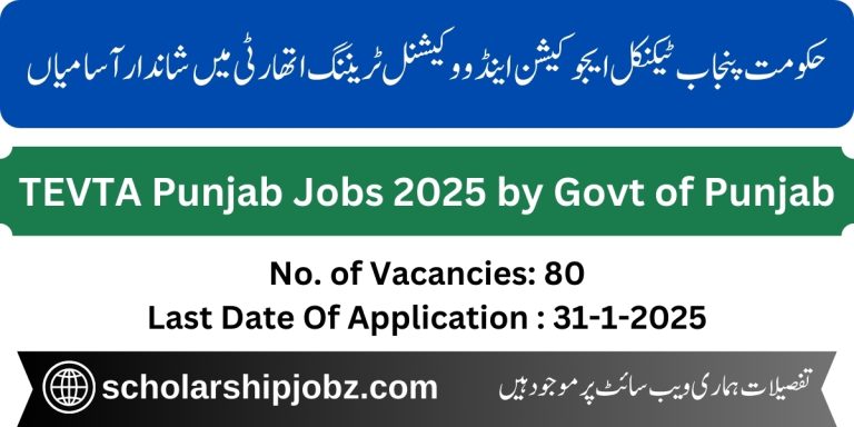 TEVTA Punjab Jobs 2025