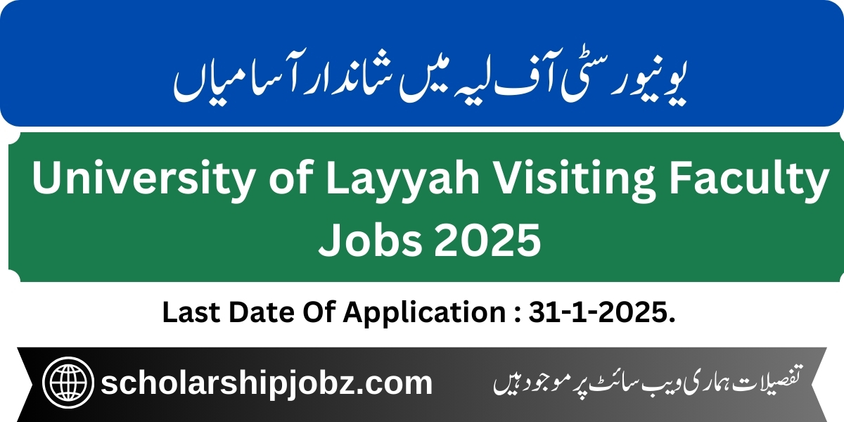 University of Layyah Visiting Faculty Jobs 2025